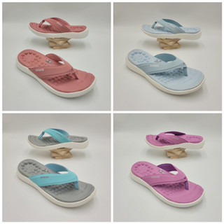 พร้อมส่ง !!! รองเท้าแตะแฟชั่น ทรงหนีบ สไตล์ Crocs Reviva Flip