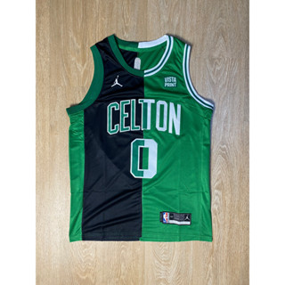 เสื้อบาส CELTON TATUM # 0  ( ดำ/เขียว )