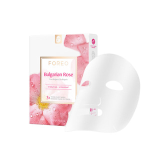 FOREO Sheet Mask Bulgarian Rose x 3 ฟอริโอ้ ชีทมาส์ก สูตรบัลแกเรียน โรส (3 ซอง/กล่อง)