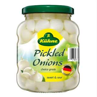 Sweet&amp;sour silverskin onions 330g - Kuhne