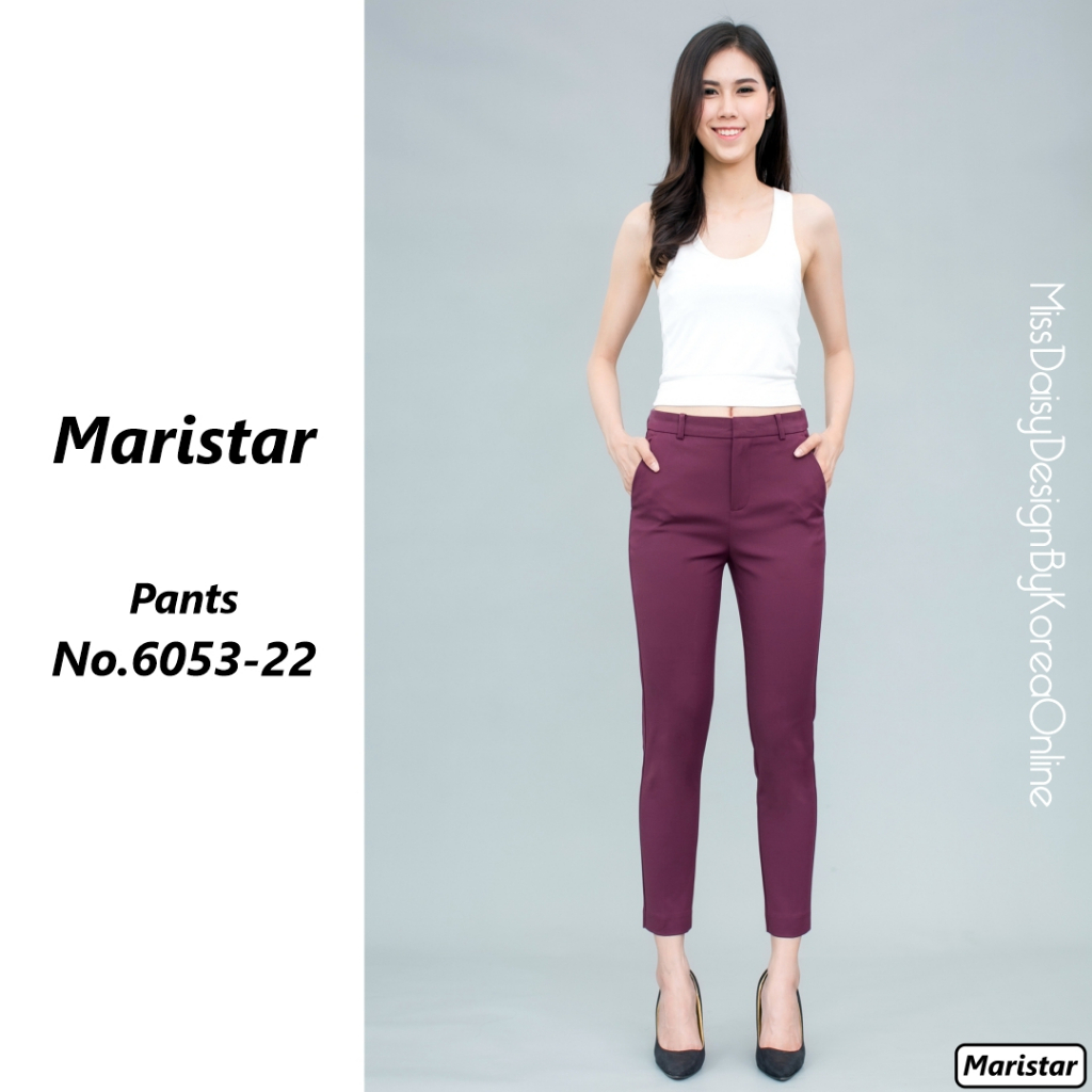 Maristar กางเกงขายาว 9 ส่วน No.6053 ผ้า Spandex