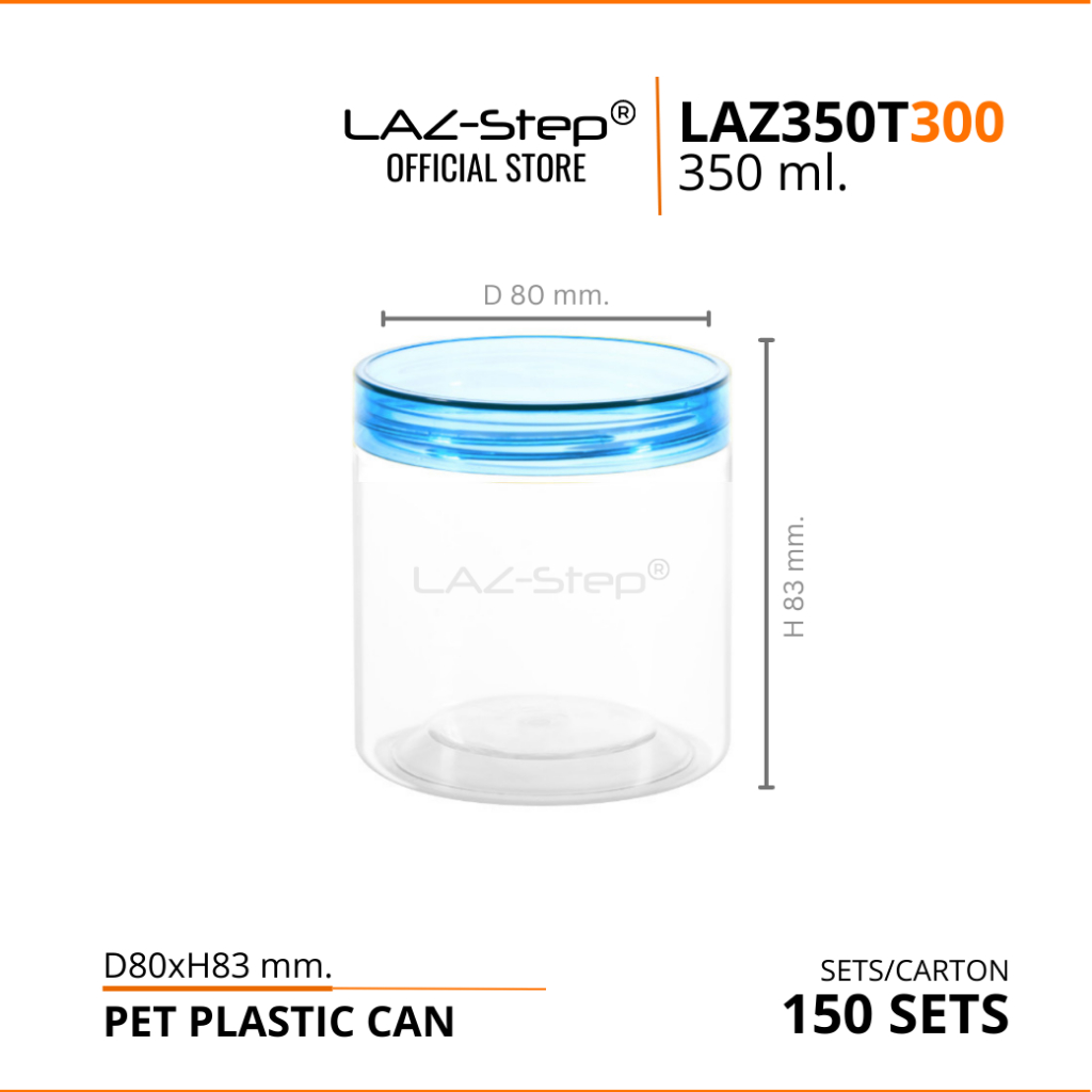 LAZ-Step กระป๋องไฮบริด ฝาเกลียว LAZ350T300 350 ml. (1 ลัง 150 ใบ)