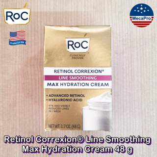 RoC® Retinol Correxion® Line Smoothing Max Hydration Cream 48 g ครีมบำรุงผิวหน้า เรตินอล มอยซ์เจอร์ไรเซอร์