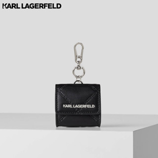 KARL LAGERFELD - K/SKUARE EMBOSSED AIRPODS CASE 231W3210 เคสแอร์พอร์ด