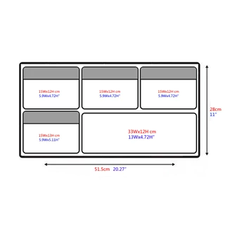 Lid organizer for Pelican 1510 / 1535 Air / V525 / NANUK935 - ติดบนฝากระเป๋า