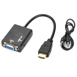 Oker สายเเปลงสัญญาณ HDMI to VGA หัวเเปลง HDMI เป็น VGA