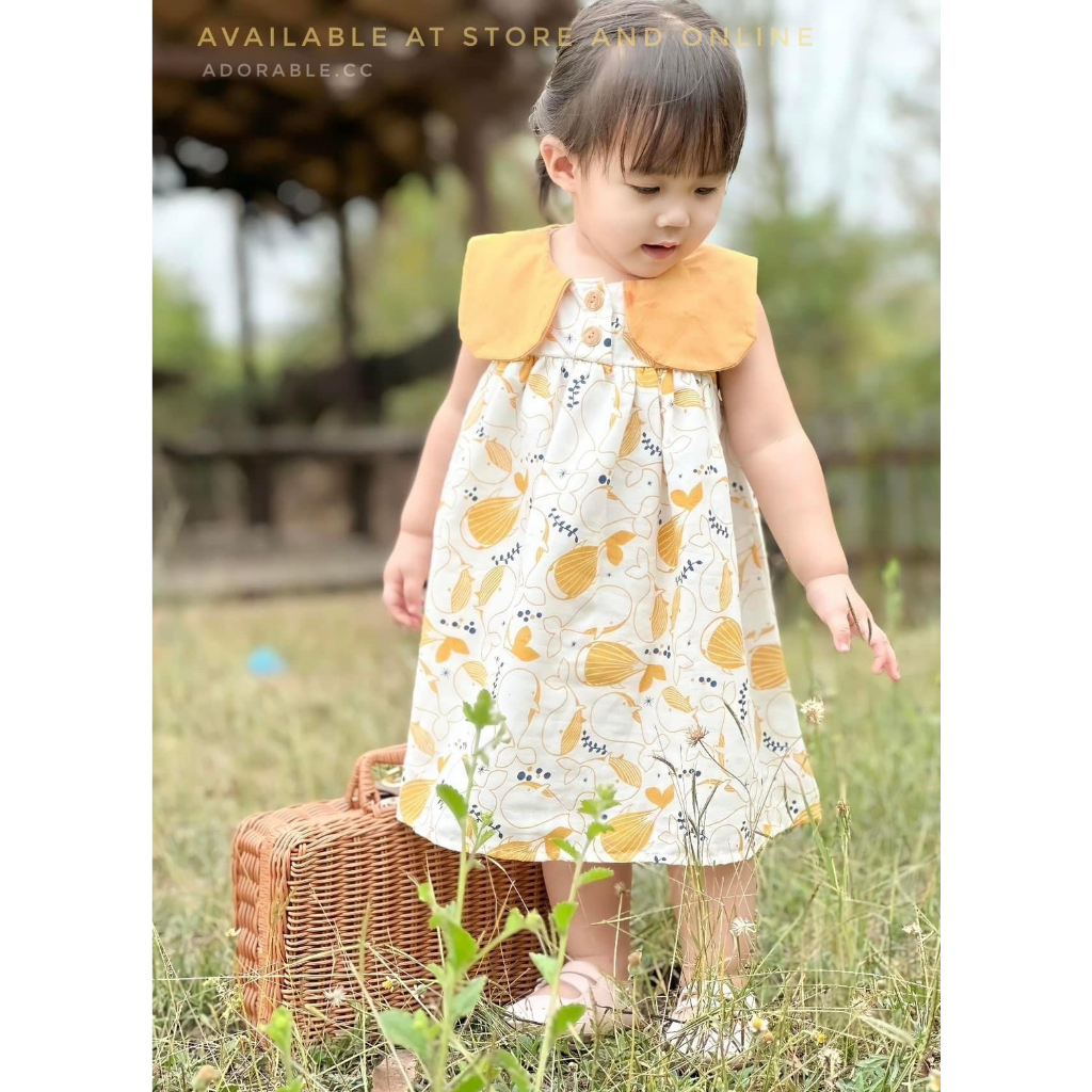 พร้อมส่ง ชุดเดรสลายวาฬสุดน่ารัก