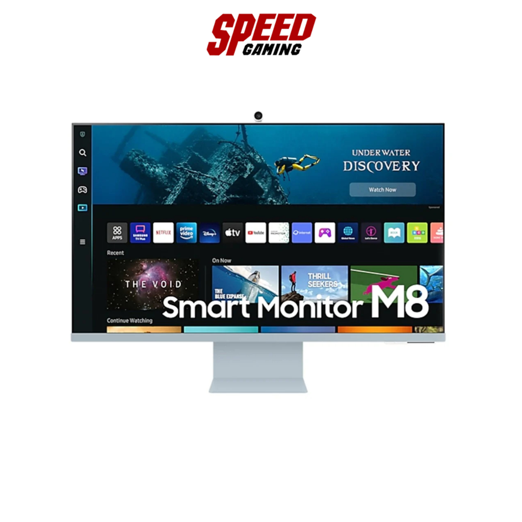 SAMSUNG MONITOR (จอคอมพิวเตอร์) LS32BM80BUEXXT 32VA SMART BLUE 4K 60Hz  / By Speed Gaming