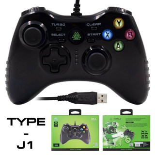 EGA TYPE J1 จอยเกมมิ่ง Gaming Joy Controller มีสาย For PC , TV-Box , Android  PS3 Windows ของแท้ รับประกันสินค้า 2 ปี