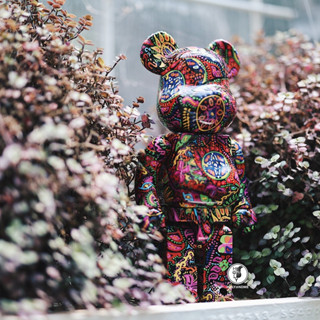 Bearbrick Psychedelic Paisley 400% &amp; 100%