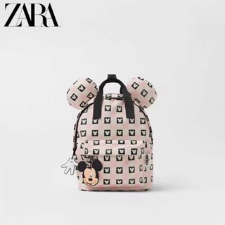 🌸พร้อมส่ง🌸Zara เป้มิกกี่เม้าตารางชมพู Zara