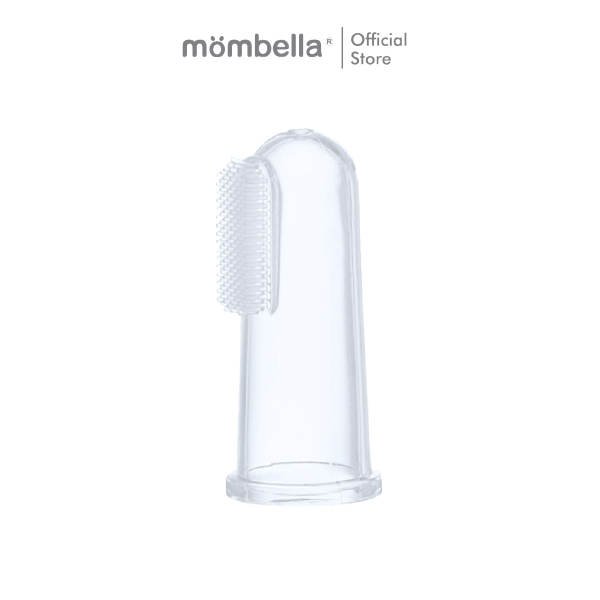 Mombella  Finger Toothbrush ปอกนิ้วเช็ดคราบนมบนเหงือกและฟัน ของแท้จากอังกฤษ  BPA Free  Baby