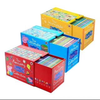 🔥ใหม่🔥 box set Peppa pig ชุดหนังสืออ่านภาษาอังกฤษ peppa story books ชุดเซ็ท 50เล่ม