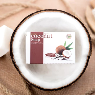 I-Nature Coconut Milk Soap100g ไอเนเจอร์ สบู่มะพร้าวกะทิสด ลดสิว ผดผื่น ผิวกระชับ