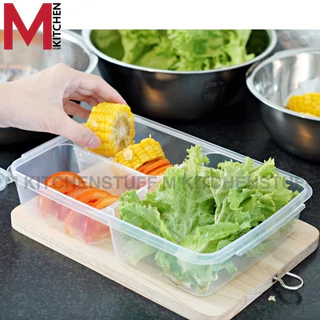 M KITCHEN กล่องข้าว กล่องอาหาร พลาสติก ใช้ซ้ำได้ สามารถเข้าไมโครเวฟ dmt (C4)