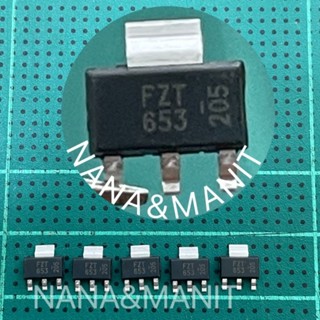 FZT653 NPN 2A 100V SOT223 แพ็ค 5ตัว