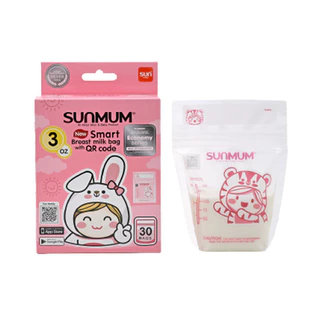 Sunmum ถุงเก็บน้ำนมแม่ เก็บนม ถุงจัดเรียง 3/5/7/8 ออนซ์ เกรดพลาสติกดีสุด