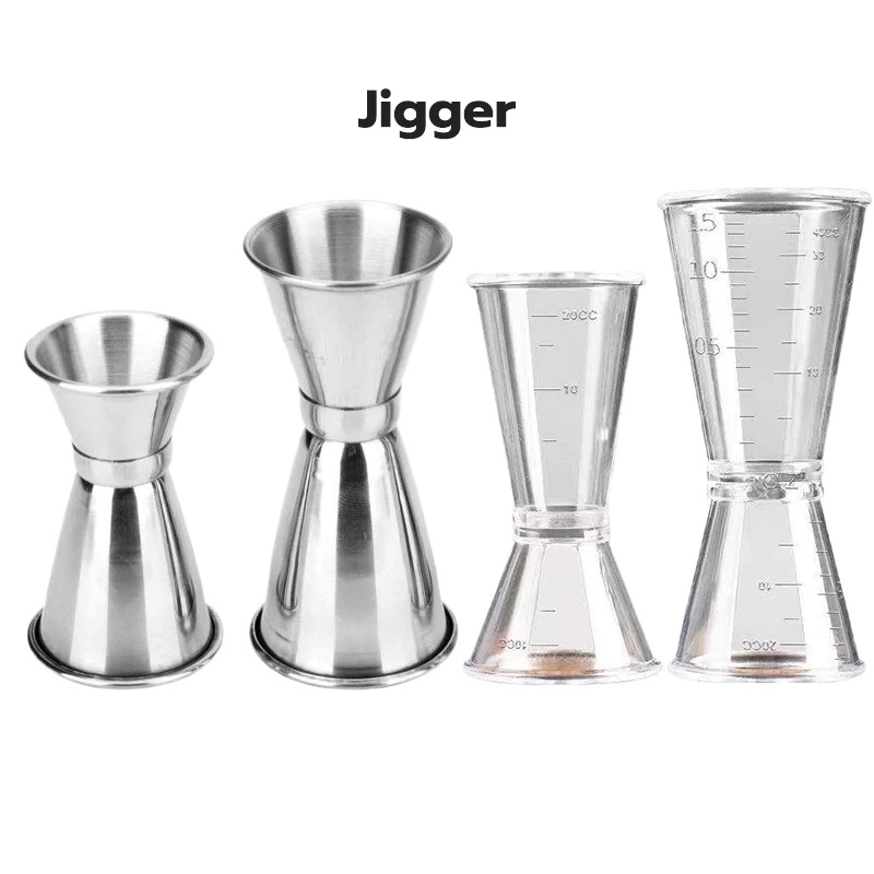 😊⭐จิ๊กเกอร์ จิกเกอร์ พลาสติก แก้วตวงน้ำเชื่อม ถ้วยตวงเหล้า Plastic Jigger CLBT
