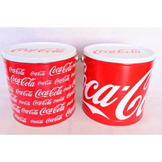 กระป๋องโค้กสังกะสีวินเทจ ถังโค้ก กล่องใส่ของโค้ก coca cola coke ของสะสมโค้ก ลายตัวอักษรใหญ่ สวยงาม สินค้าลิขสิทธิ์แท้