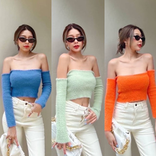เสื้อเปิดไหล่สวยแพงผ้านิ่ม