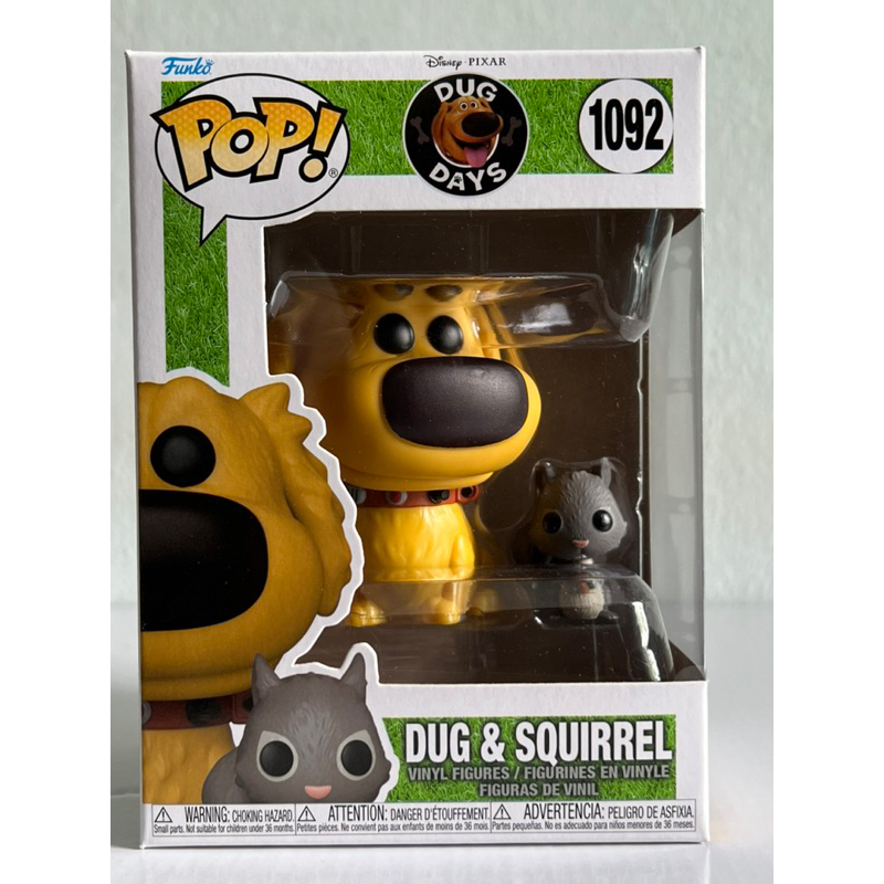 Funko Pop Action Figure Dug Days, Dug and Squirrel No. 1092