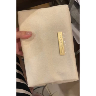 กระเป๋าของแถมเครื่องสำอางแม็ค MAC Hyper Real GWP canvas cosmetic bag พร้อมสาย กระเป๋าผ้าแคนวาสเนื้อหนา