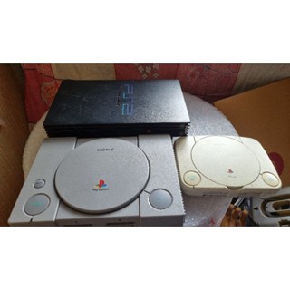 playstation 1 2 เครื่องเปล่า สำหรับ สะสมตู้โชว์