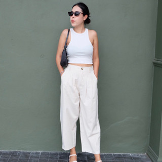 Nature linen pant l กางเกงทรงบอลลูนผ้าลินิน