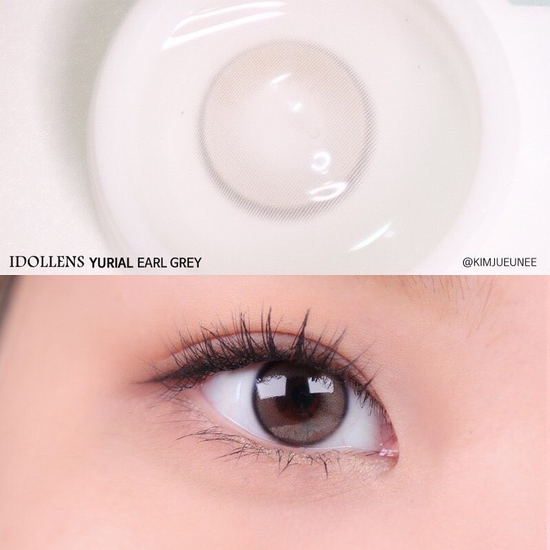 พร้อมส่ง! Yurial ldollens (ค่าสายตา-300) สี Earl Gray เลนส์รายปี(หมดอายุ 7/6/2027)