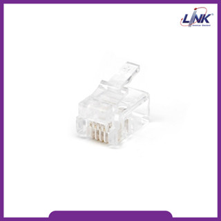 หัวตัวผู้สายโทรศัพท์ พินทองแดง 4 ขา, 6 ขา RJ11 Telephone PLUG รุ่น Link UL-3011,UL-3012