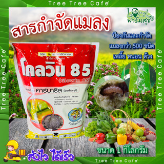 โกลวิน 85  ขนาด 1 กิโลกรัม  🍃 คาร์บาริล 85 % WP 🍃 ยากำจัดแมลง เพลี้ย ยาฆ่าหนอน กำจัดหนอน ปลวก มด สำหรับ : พืชผัก ไม้ผล แ