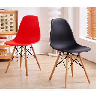 furnituredirect เก้าอี้ สไตล์โมเดิร์น สวยทันสมัย ที่นั่งพลาสติก ขาไม้สีบีช YF-1094 3301 994