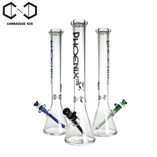 แจกันแก้ว Phoenix Star Beaker bong บีกเกอร์ ยอดฮิต ทรงจบ ขนาด 18 นิ้ว บ้องแก้ว PHX117