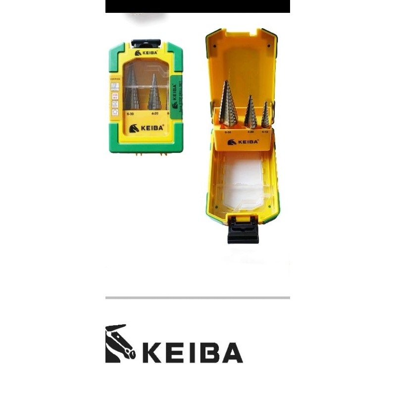 Keiba ดอกสว่าน step drill (HSS M2) 3ตัวชุด Hxkp0103