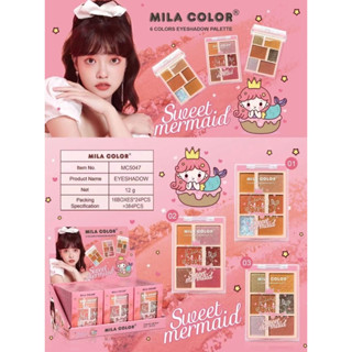 MILA COLOR 6 COLORS EYESHADOW PALTTE SWEET MERMAID (MC5047)