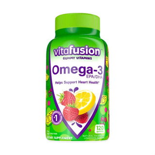 วิตามินนำเข้า 🇺🇸 Vitafusion Gummy Vitamins Omega 3 วิตามิน กัมมี่ โอเมก้า3 รสราสเบอรี่และเลมอนเนส