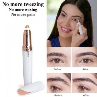 เครื่องกันคิ้วไฟฟ้า Flawless Brows เทคโนโลยี่เยอรมัน ตกแต่งคิ้ว และจุดอ่อนโยนต่างๆ ไม่บาดผิว ถอดล้างได้ พกพา ใช้ถ่านAAA