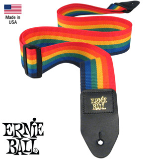 ERNIE BALL® Guitar Strap (P04044) สายสะพายกีตาร์ 3in1 รุ่น Polypro (Rainbow) ** Made in USA**