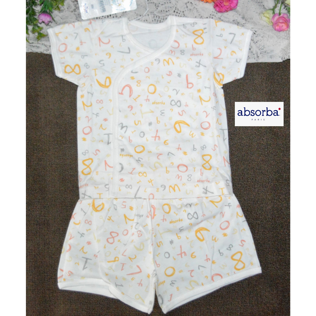 เสื้อผ้าเด็กอ่อนผูกหน้าAbsorba Size (แรกเกิด-3เดือน)