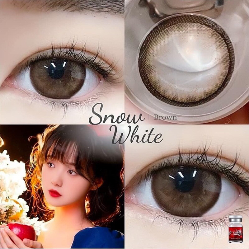 คอนแทคเลนส์ Snow White brown