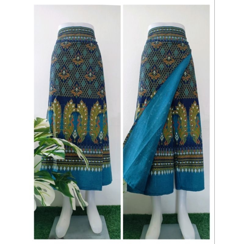 กระเปง กางเกงป้ายผ้าฝ้ายพิมพ์ลาย - รูปที่ 4