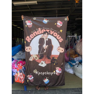 ผ้าห่มสกรีนรูปตามสั่ง แถมฟรีกระเป๋าใส่ผ้าห่ม จะแต่งรูปมาเองหรือให้ร้านแต่งให้ก็ได้ จะสกรีนตามภาพเลยก็ได้ค่ะ