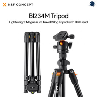 K&amp;F Concept BI234M Lightweight Magnesium Travel/Vlog Tripod with Ball Head ประกันศูนย์ไทย 1 ปี