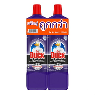 DUCK เป็ด ห้องน้ำ 1 ผลิตภัณฑ์ทำความสะอาดห้องน้ำ ขนาด 900 มล. แพ็คคู่