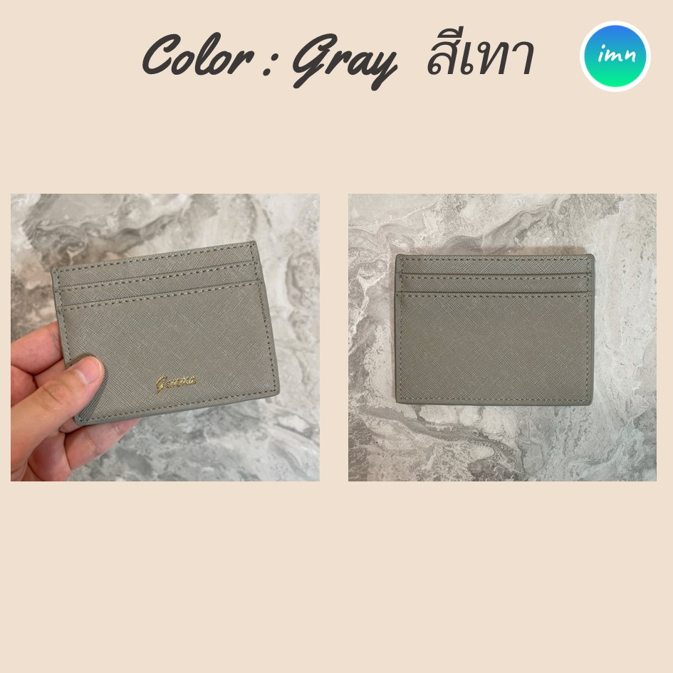 Card holder - Gemma กระเป๋าเก็บบัตร  หนัง Saffiano