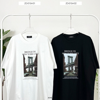 เสื้อ Zone ลาย BridgeInNYC เสื้อยืด Oversize เสื้อโอเวอร์ไซส์ เสื้อยืดผู้หญิง เสื้อยืดผู้ชาย