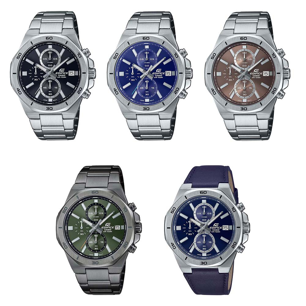 Casio Edifice นาฬิกาข้อมือผู้ชาย สายสเตนเลสสตีล รุ่น EFV-640D-1A,EFV-640D-2A,EFV-640D-5A,EFV-640DC-3A,EFV-640L-2A