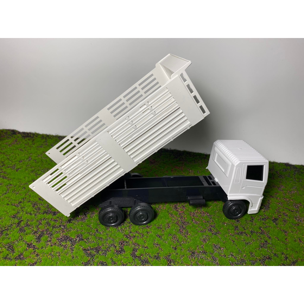 รถดั้มของเล่น ล้อเดี่ยวพลาสติกคัดเกรด ล้อเดี่ยวพลาสติก  รถบรรทุกตั้งโชว์ 1/24 dump truck toy รถหม่ำโมเดล รถบรรทุกดินจำลอ - รูปที่ 3