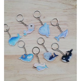 พวงกุญแจวาฬและสัตว์ทะเล-Whale and Marine Life Keychain