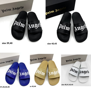 Palm Angels slides slider / sandals 39 40 41 42 43 44 45 รองเท้าแตะ ปาล์ม แองเจิล รองเท้า ผู้ชาย ของแท้ แบรนด์เนม